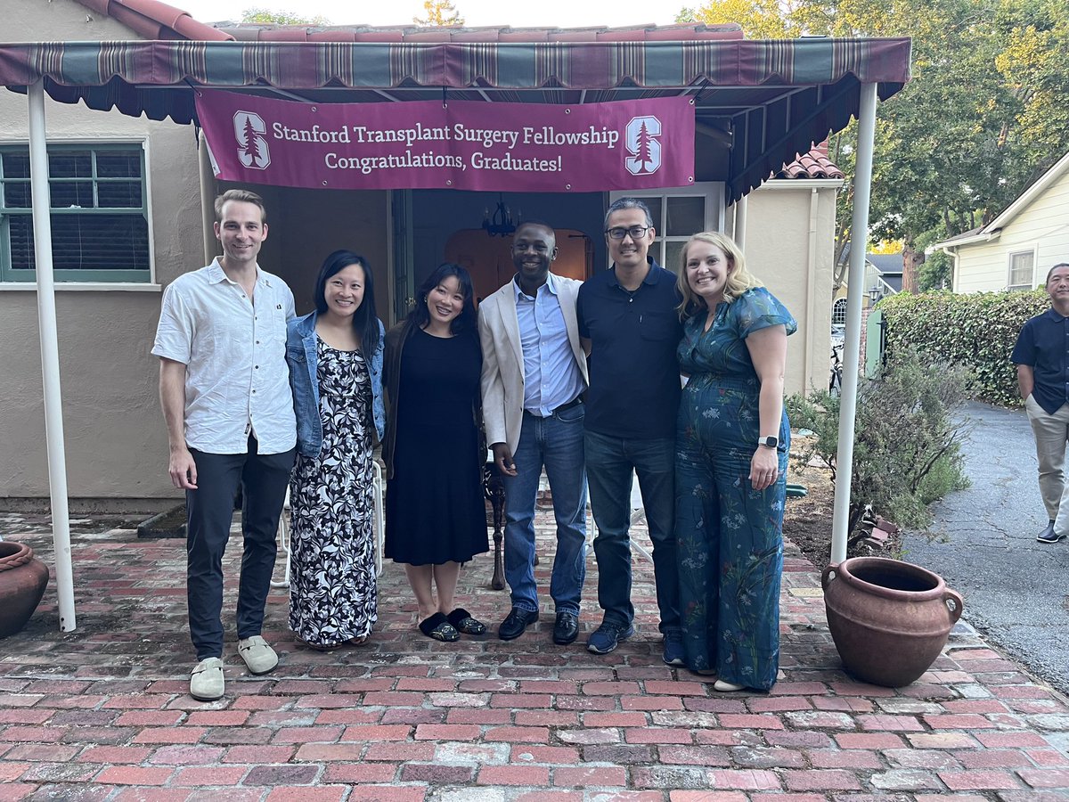 MarcMelcherMD's tweet photo. Congratulations @MichelleHKim_MD  &amp; @CAkateh for completing your @StanfordSurgery @StanfordAbdTxp @ASTSChimera Fellowship! Both of you brought so much to our program. Thank you. 
          @CarlosOEsquivel , thank you for hosting a great event.  #teamsport https://t.co/u3EQsEHgeI