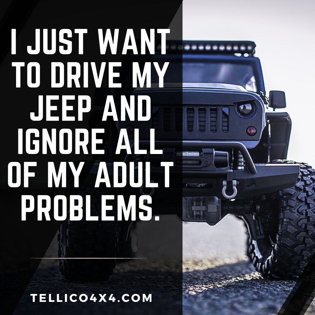 KirkAustin19's tweet photo. I just want to drive my jeep and ignore all of my adult problems. https://t.co/k0ytSdw0LH