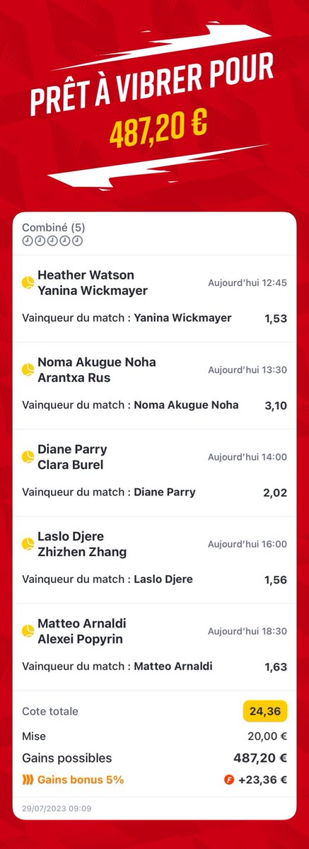 LuluuPronos's tweet photo. 🔥🎰 LULUU JACKPOOOOT 🎰🔥

CELUI-LÀ EST POUR NOUS ! 🏦

Cote : 24.36 😌

🏦 20,00€ 👉🏼 487,20€ ⏳🤑

❤️‍🔥 si tu suis, ♻️ si tu veux faire peter la banque !

#TeamLuluu #LuluuJackpot🎰 https://t.co/CSUfVNg9P2