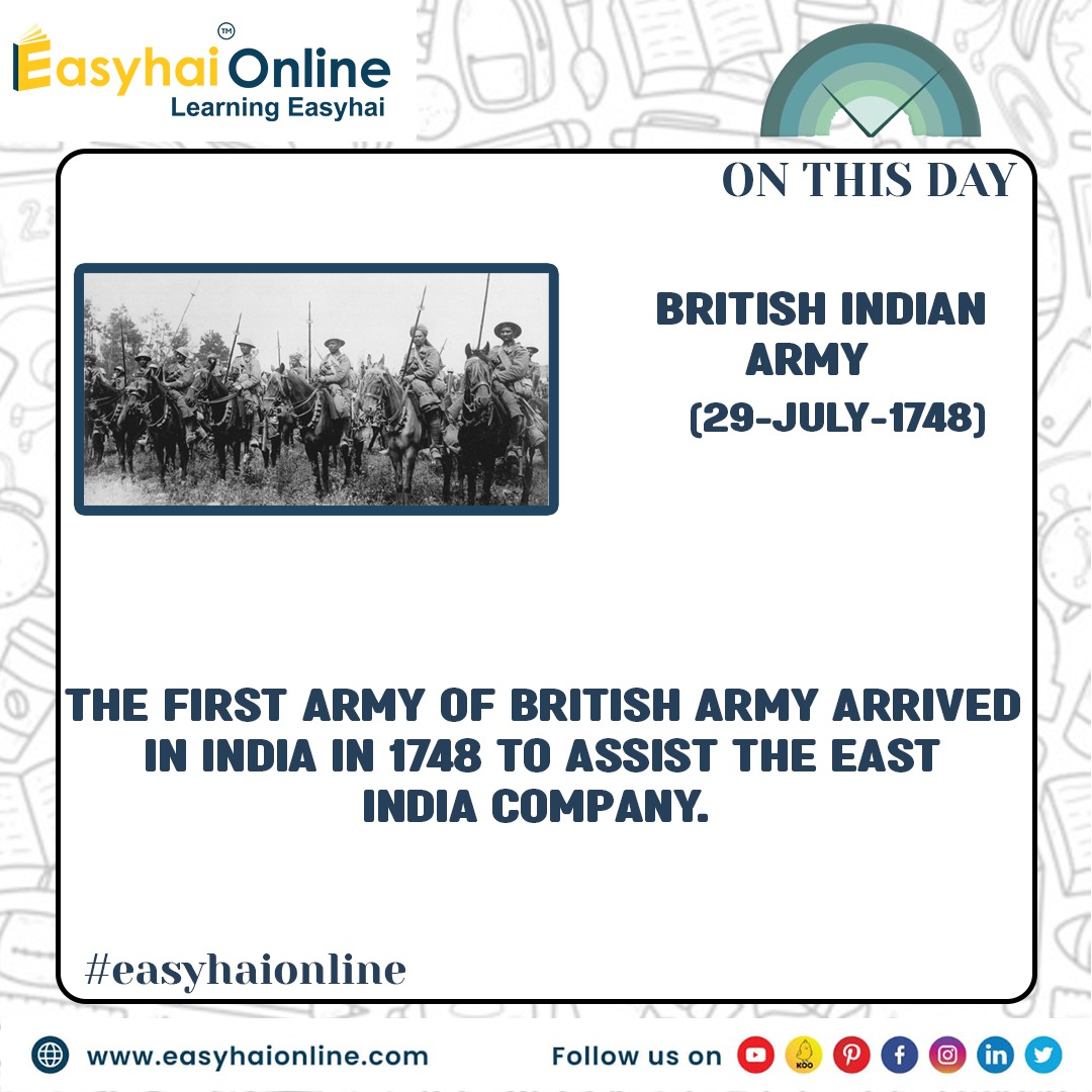 easyhaionline's tweet photo. #OnThisDay, #July #29th, #various #events, and #incidents took place in #India.
#Brithish #indainarmy #EastIndiaCompany #Olympics #Gold #Medal #Won #Hockey #Moscow #Spain #Science #Organization #SyedModi #National #Badminton #Championship https://t.co/3PNf9rgUlE