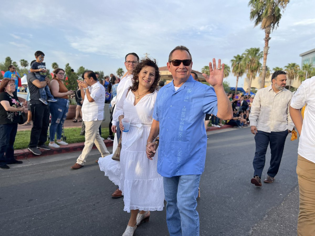 CityofMcAllen's tweet photo. City officials walk the Calenda parade with the Puerto Vallarta delegation kicking off the MXLAN festival 💃🏻🌺 https://t.co/ercePg9zbT