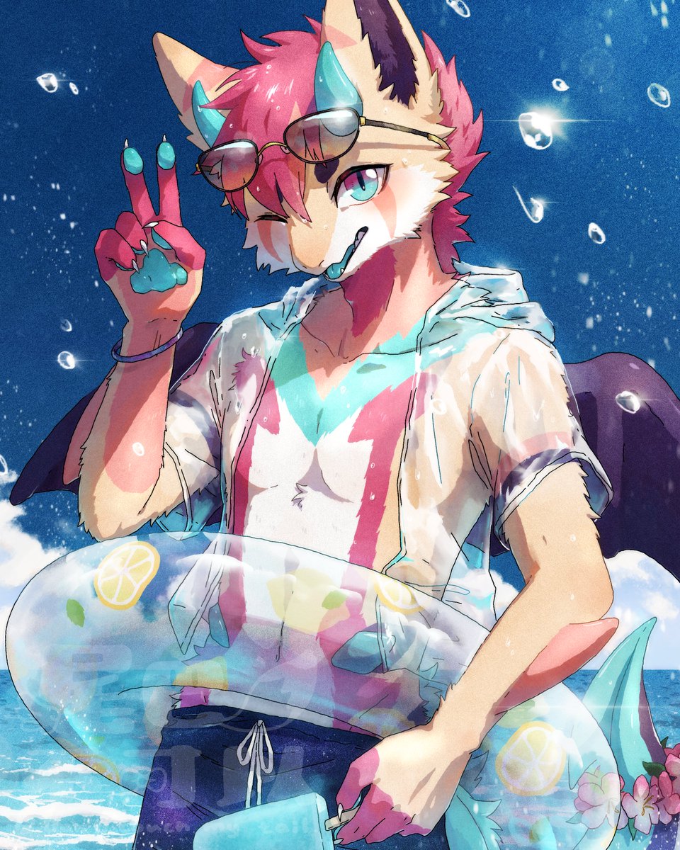 luuuukuu's tweet photo. 夏日海風ych競標成品 https://t.co/AsM0avUk7X