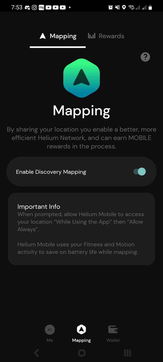 KCole313's tweet photo. Anyone else not getting their @helium_mobile rewards yet? Had my mapping set up since the day the new app released (3 days?). https://t.co/tgJ3C2MbIn