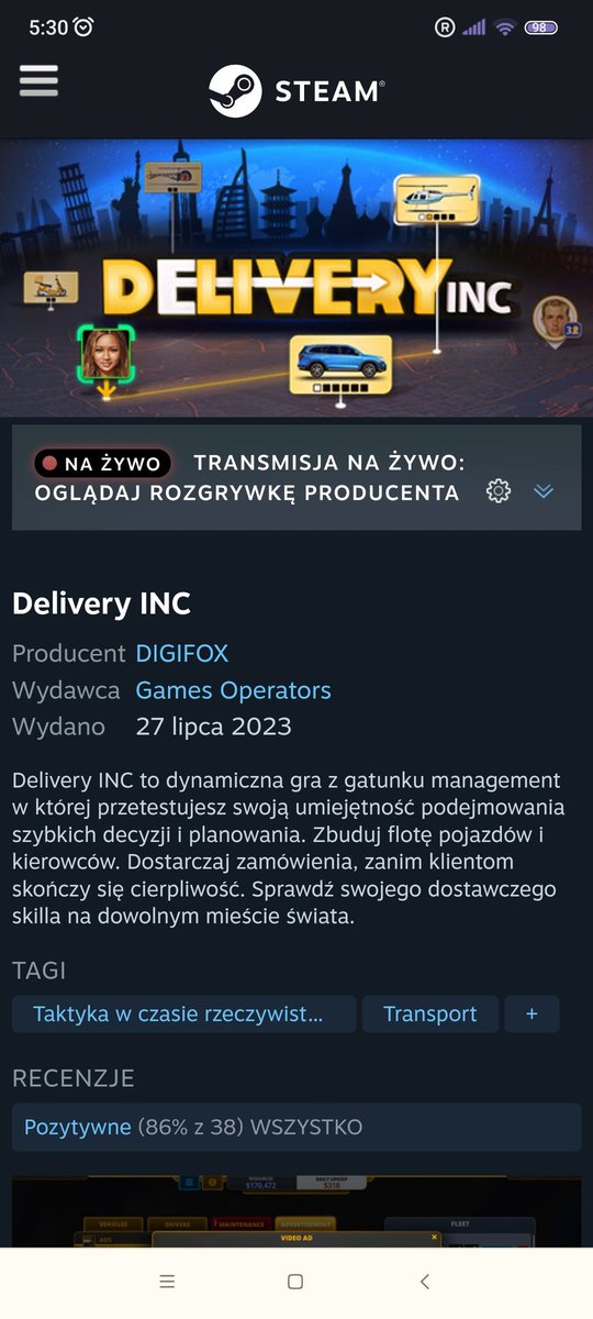 Suilerua_'s tweet photo. #gop #gamesoperators
#DeliveryINC
Premiera poprawna jak na tą WL.
Cena ~15$
Zwrot powinien nastąpić
po sprzedaży ~10k kopii.
Patrząc po wstępnych danych powinno to wkrótce nastąpić.
Oceny gry: pozytywne 👍👏
#newconnect #gpw #wig20 #wig #mwig40 #swig80 #gamedev #gaming https://t.co/5nPsp3Dz9c
