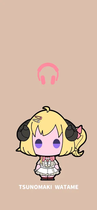 【待受に使いやすいかもしれないイラストシリーズ】  わためぇ(私服)  ※二次配布、SNS等での使用はお控え下さい。 ※待受への使用は問題ありません。  #つのまきあーと