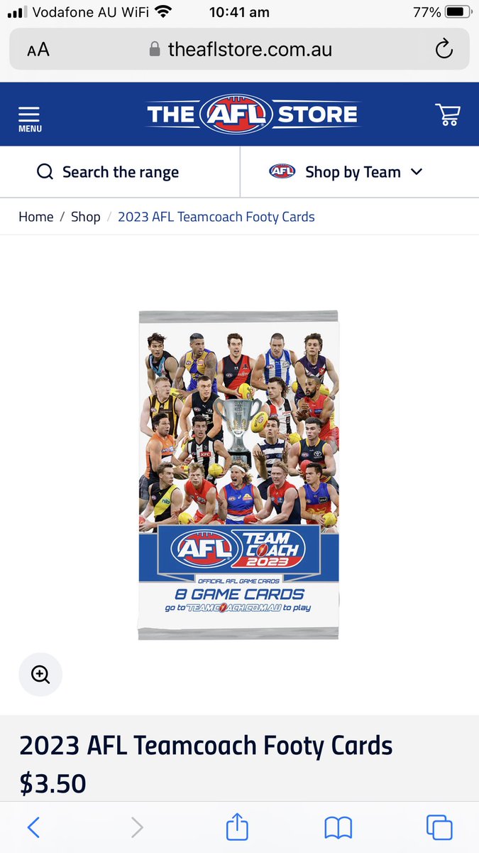 Anyone know if you can buy <a href="/aflwomens/">AFL Women's</a> footy cards? Bought two packets of footy cards yesterday for Jazzy, 16 cards in total, fifteen blokes, only one girl? #CantBeWhatYouCantSee 👧🏻