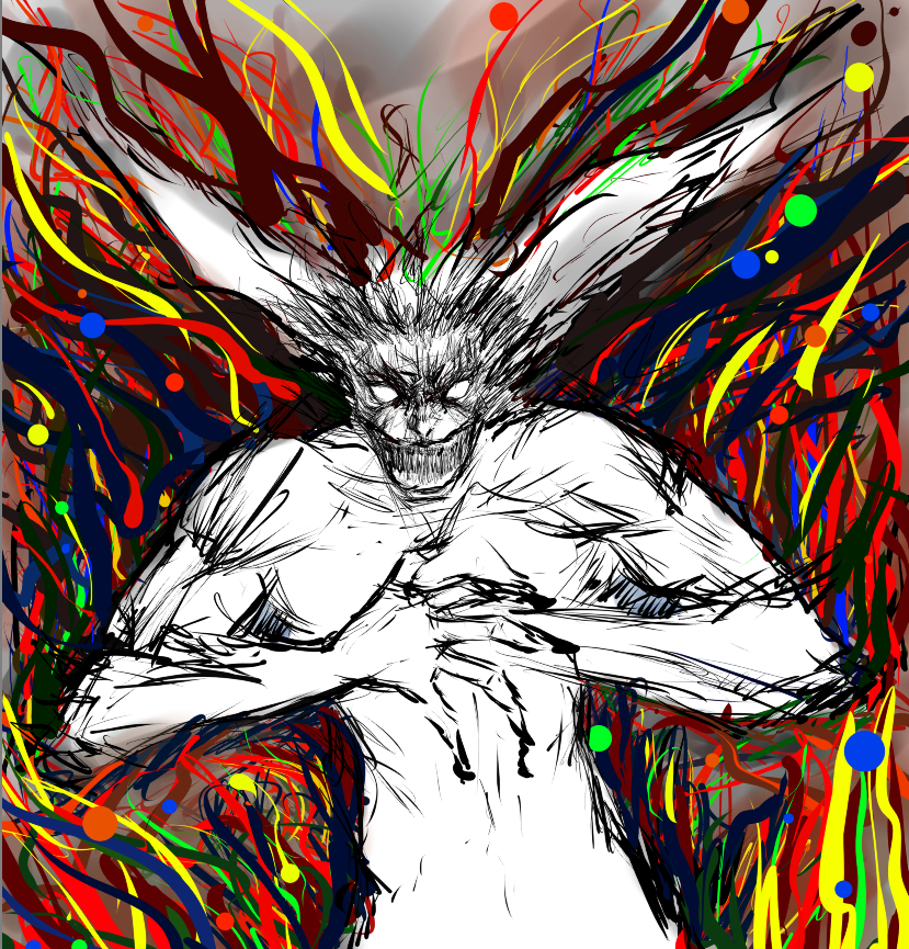wfchc's tweet photo. lost  my mind #sketch #devilman #krita https://t.co/sN1fV4vvNb