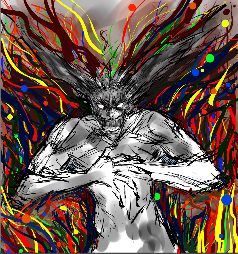wfchc's tweet photo. lost  my mind #sketch #devilman #krita https://t.co/sN1fV4vvNb
