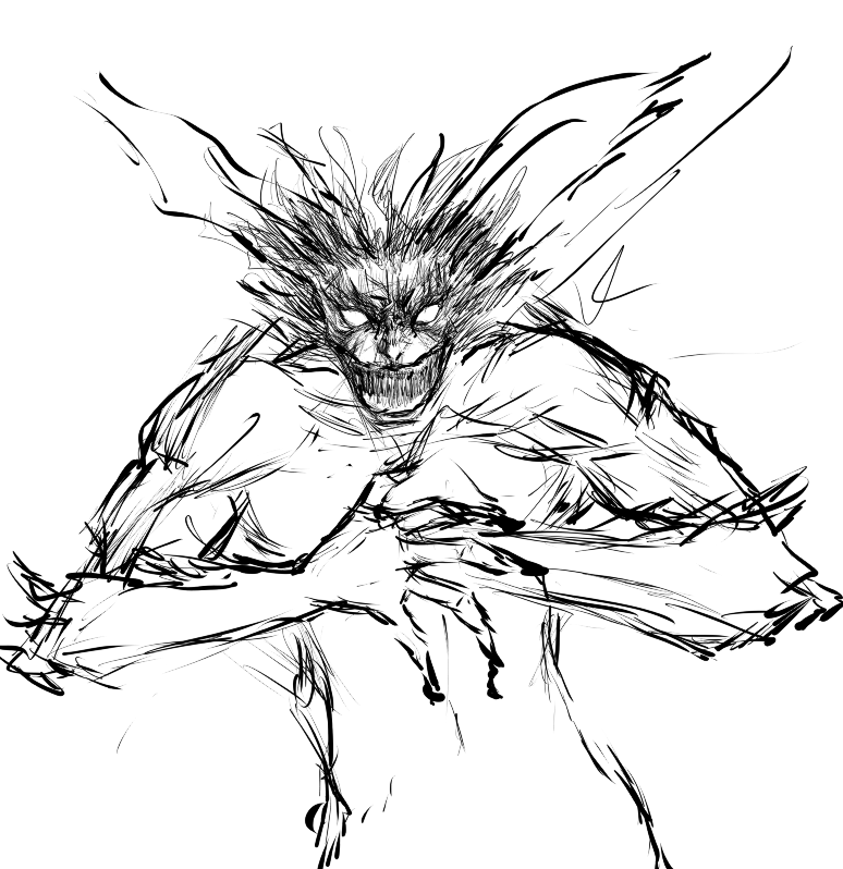 wfchc's tweet photo. lost  my mind #sketch #devilman #krita https://t.co/sN1fV4vvNb