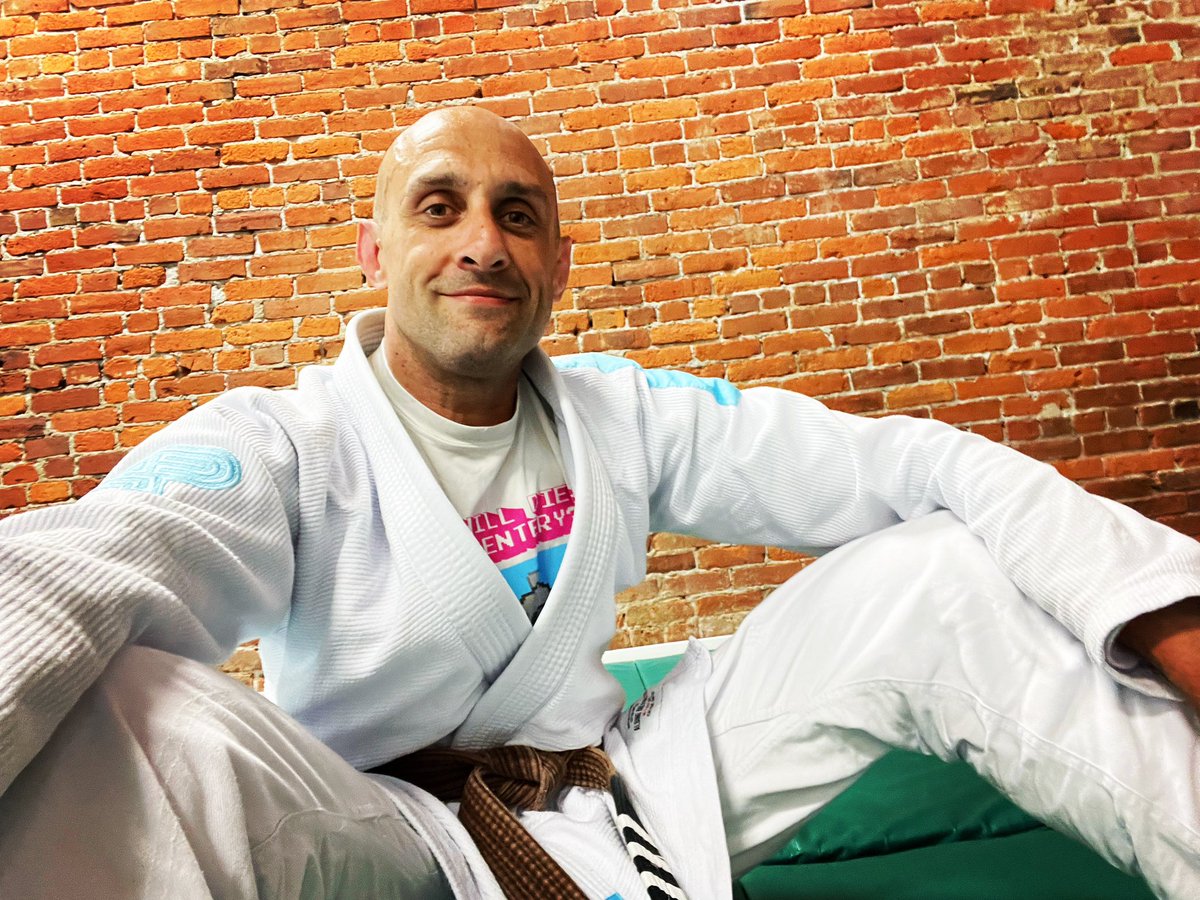 My happy place at Gracie Jiu Jitsu Portland.