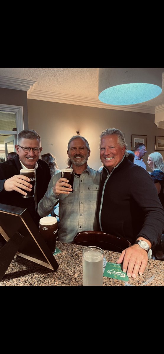 EricAanes's tweet photo. Wonderful time in Ireland 🇮🇪 at the Waterville father/daughter golf ⛳️ tournament.  Nice to visit with some legends! https://t.co/7DzgJlKCFe