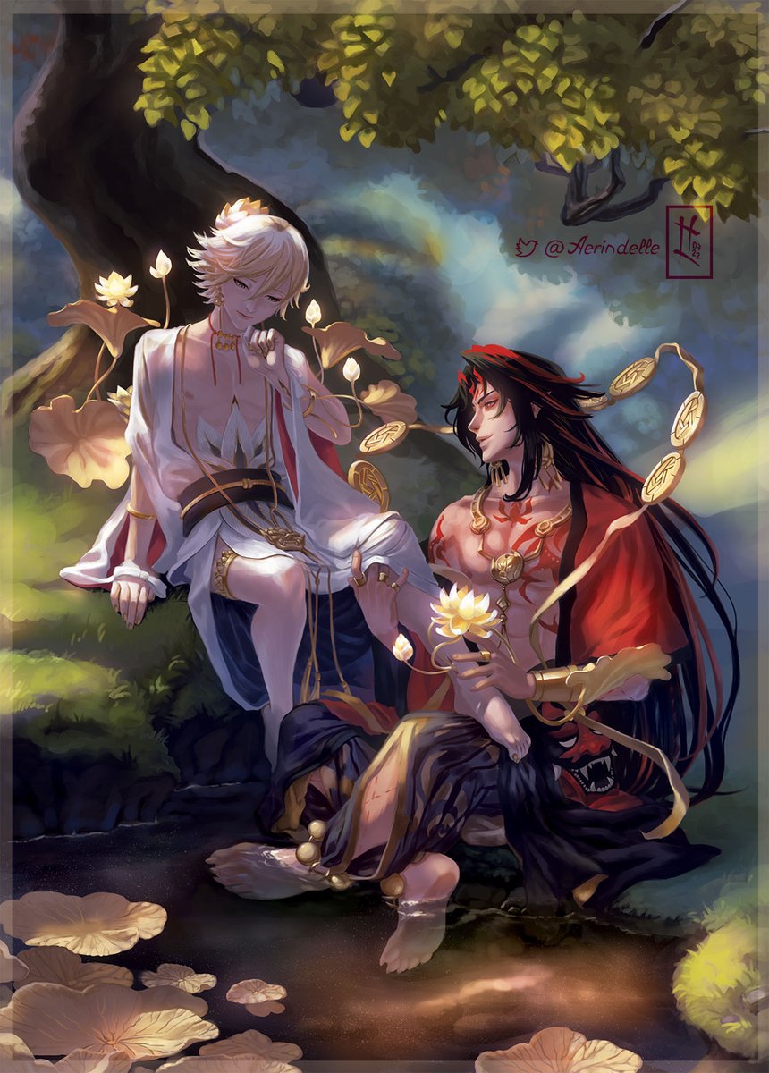 Добро на выкладку артов дадено)) И тут у нас один из двух артов, которые я отрисовала для #inmyheartbook замечательного зина по ашутаям.
#aerindelleart #Onmyoji