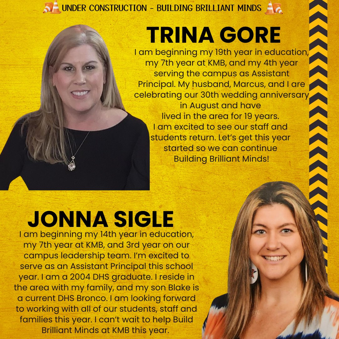 KMBElementary's tweet photo. KMB is lucky to have these experienced Assistant Principals! https://t.co/WtFZ2KMSxG