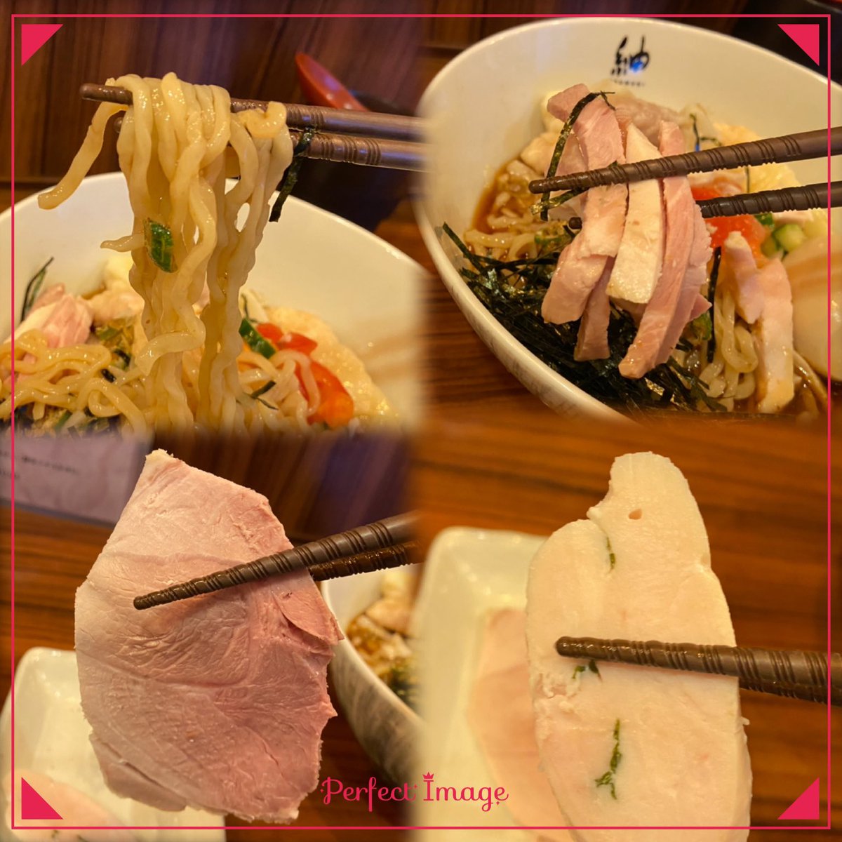 nabonayo2's tweet photo. ラーメン探訪『紬』白楽
限定　特製紬の冷やし

羅臼昆布と魚出汁にドゥルンドゥルンの昆布を合わせたスープ､優しい醤油にオクラのネバネバが絶妙に絡む🤣👌鶏豚の叉焼､紫蘇入り鶏チャが絶品👍3種類の雲呑は素晴らしい出来💯💯💯中太縮れ麺の喉越しは秀逸🈵🌈猛暑に最高の逸杯､ご馳走様でした🍜🙏🙇‍♀️ https://t.co/LENcym34Mv