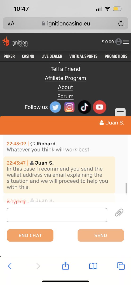 RichardKeeper2's tweet photo. @elonmusk @Ignition_AU @IgnitionCasino   Weeks later still won’t let me on the account or give me my money https://t.co/RtSOeQQCDw