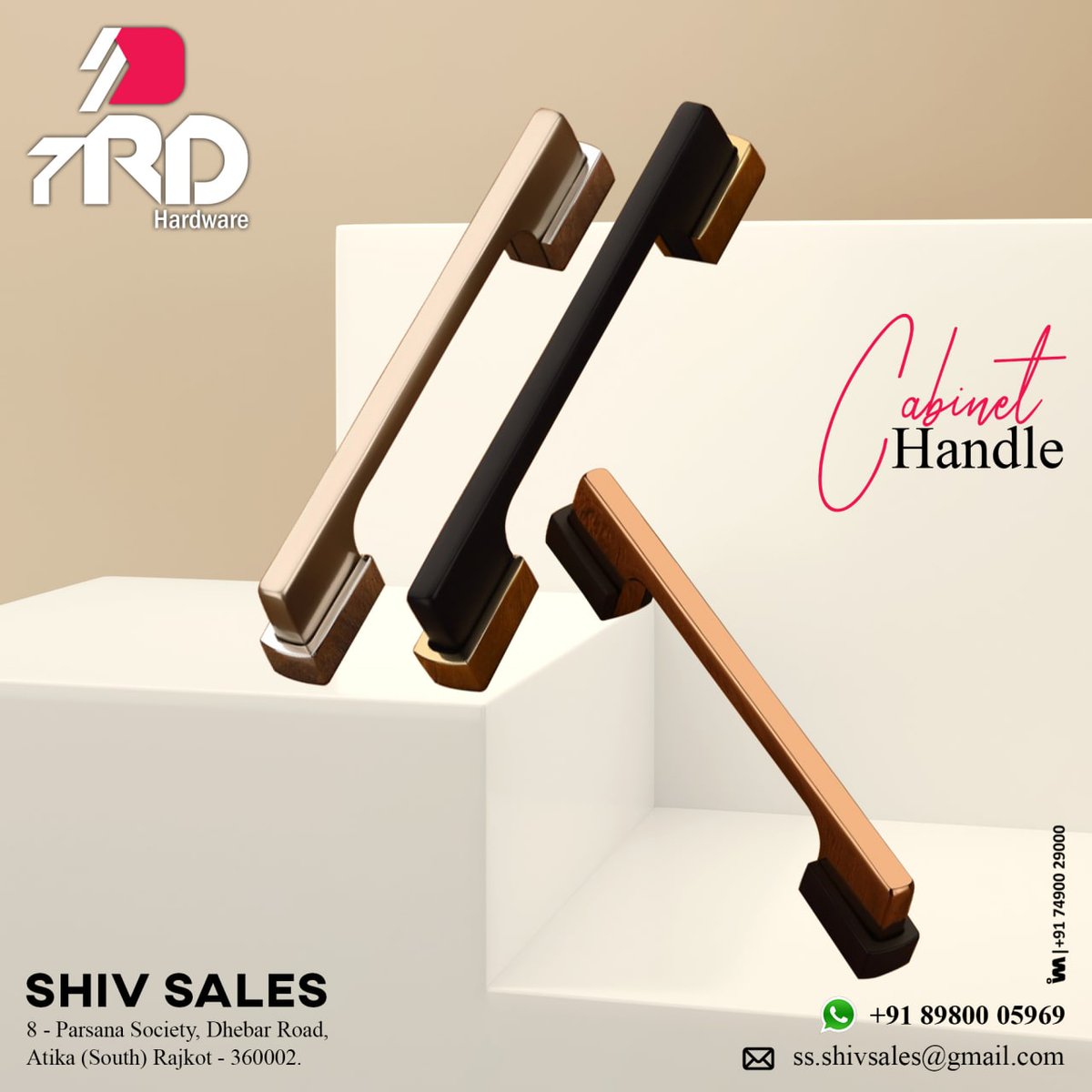 ibais_hardware's tweet photo. SHIV SALES (RAJKOT)
For enquiry via WhatsApp click:
https://t.co/4R4e3lw5Vf
Mr. Yogesh Patel - 89800 05969
#cabinethandle #doorhandle #handles #dooraccessories #hardwareitem #handleinterior #furniturefittings #architecturefittings #handledesign #doormanufacturer
.
@IBAISMEDIA https://t.co/yhsppCNnzB