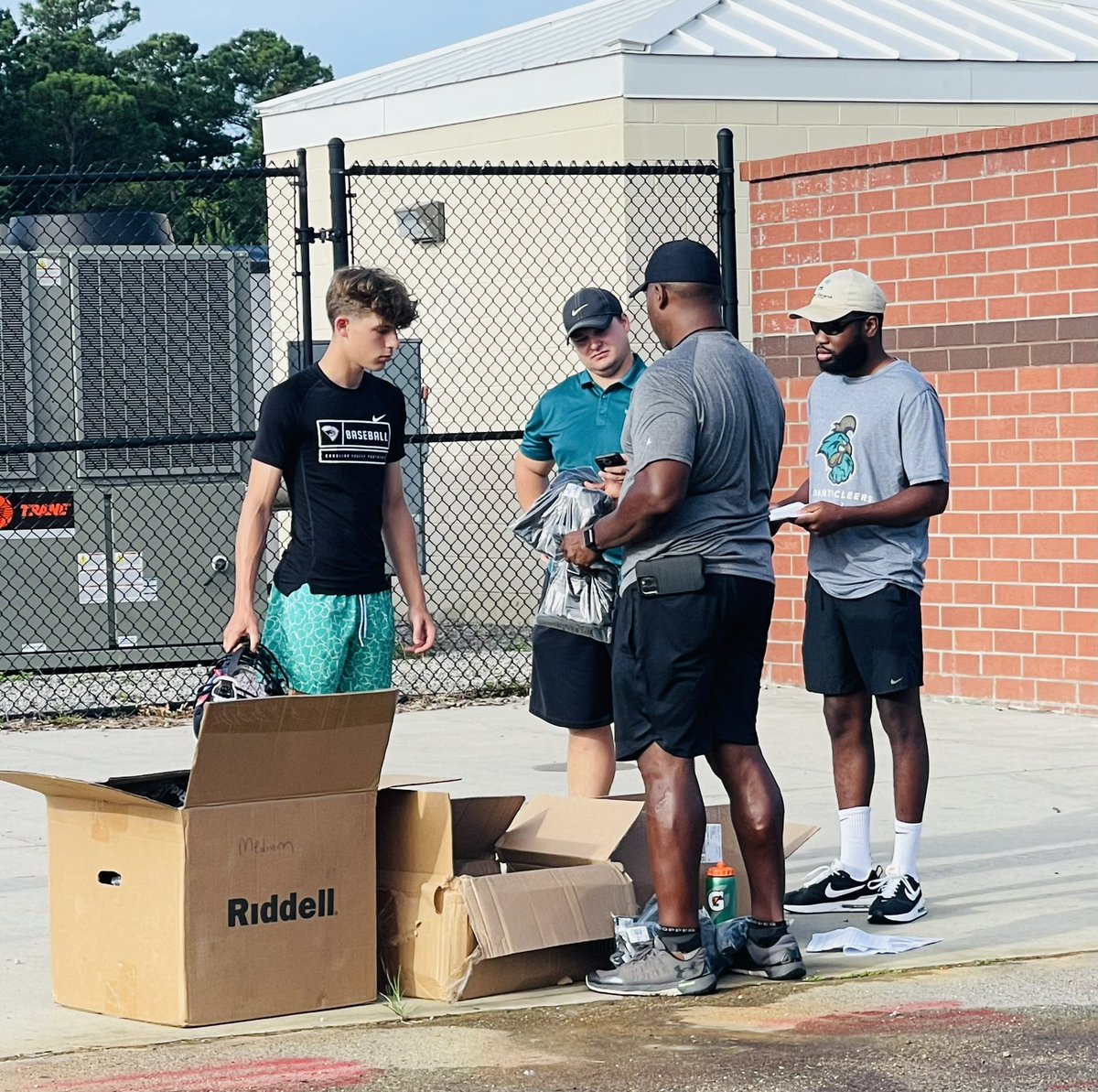 CoachRivens76's tweet photo. Atlantic Collegiate Academy’s first official football practice is in the books! We’re having a great time getting our players ready for some football!
GO ARMADA!⚓️🏈
@Atlantic_Armada 
#firstseason https://t.co/5NrgM6r9pp