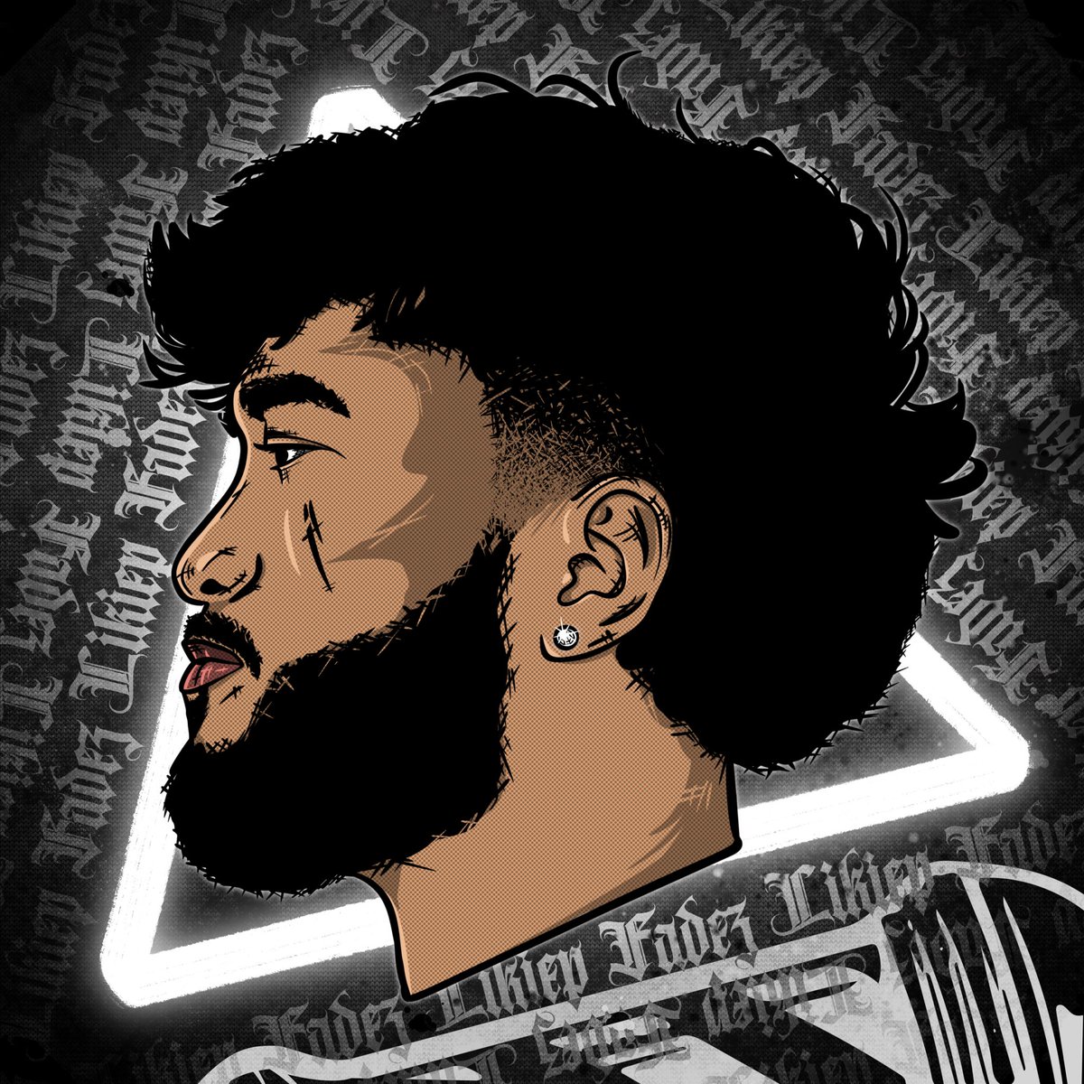 Comic style portrait for my young talented brotha @samuelrewa22 😮‍💨💈

Follow and show him some love on IG <a href="/likiepfadez/">Samuel Samuel</a>