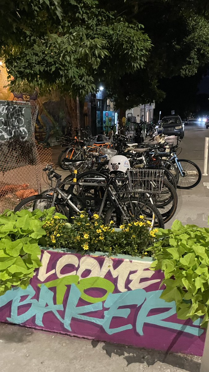 so proud of my fellow denverites for biking yo the underground music showcase - every back rack, street meter and sign post was full and hitched to a bike! #bikeden