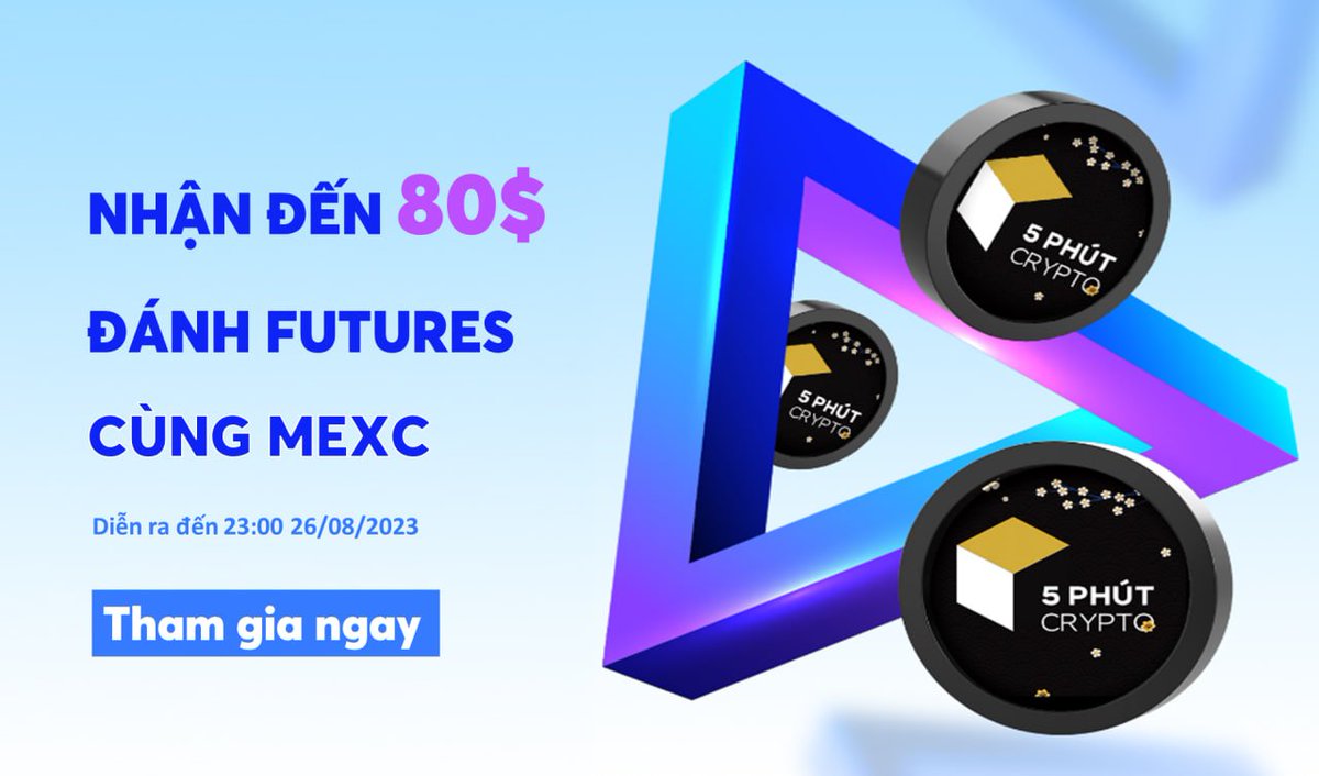 5phutcrypto_'s tweet photo. [𝐇ƯỚ𝐍𝐆 𝐃Ẫ𝐍 𝐍𝐇Ậ𝐍 ĐẾ𝐍 $𝟖𝟎 ĐÁ𝐍𝐇 𝐅𝐔𝐓𝐔𝐑𝐄𝐒 𝐓𝐑Ê𝐍 𝐌𝐄𝐗𝐂]

AE thích săn gem, lowcap thì không thể bỏ qua MEXC rồi. Sàn đang có airdrop đến 𝟖𝟎$ 𝐅𝐮𝐭𝐮𝐫𝐮𝐞𝐬 𝐁𝐨𝐧𝐮𝐬 cho NGƯỜI MỚI, dành riêng cho cộng đồng 5PC

Cách tham gia 👇

#MEXC #5PC https://t.co/qndBEA1xvt