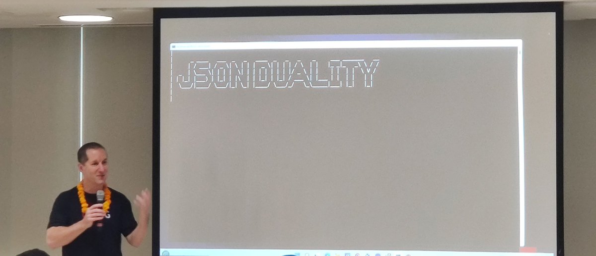 dratabase's tweet photo. It's happening #OCYatra2023. @connor_mc_d on #23c #JSONDuality https://t.co/N69gTgYhVh