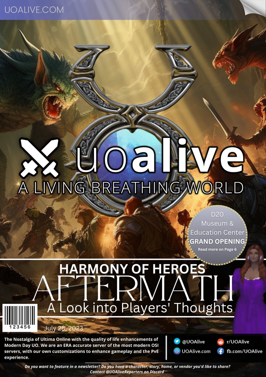 UOAlive's tweet photo. This weeks UOAlive Magazine/Newsletter: Aftermath - Join https://t.co/C0mnPOUMwa today, the #1 Populated PvM/PvE Ultima Online Server!
@pcgamer @GameSpot @PCMag
#uo #ultimaonline #mmo #MMORPG https://t.co/4vDSCg5bi8