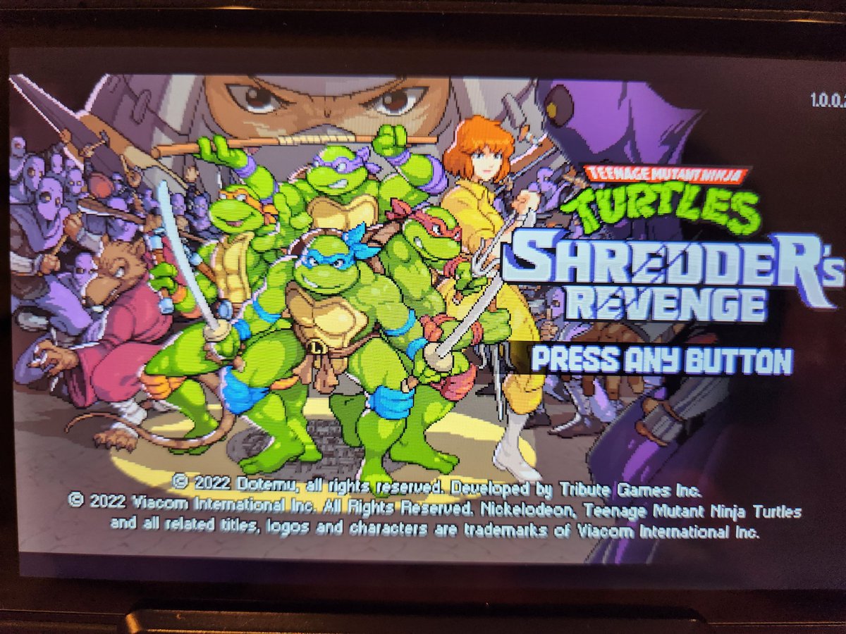 TJ_Hall36's tweet photo. #4 TMNT Shredder's Revenge (Steamdeck) #beatit2023 https://t.co/mfd9BeUkDc