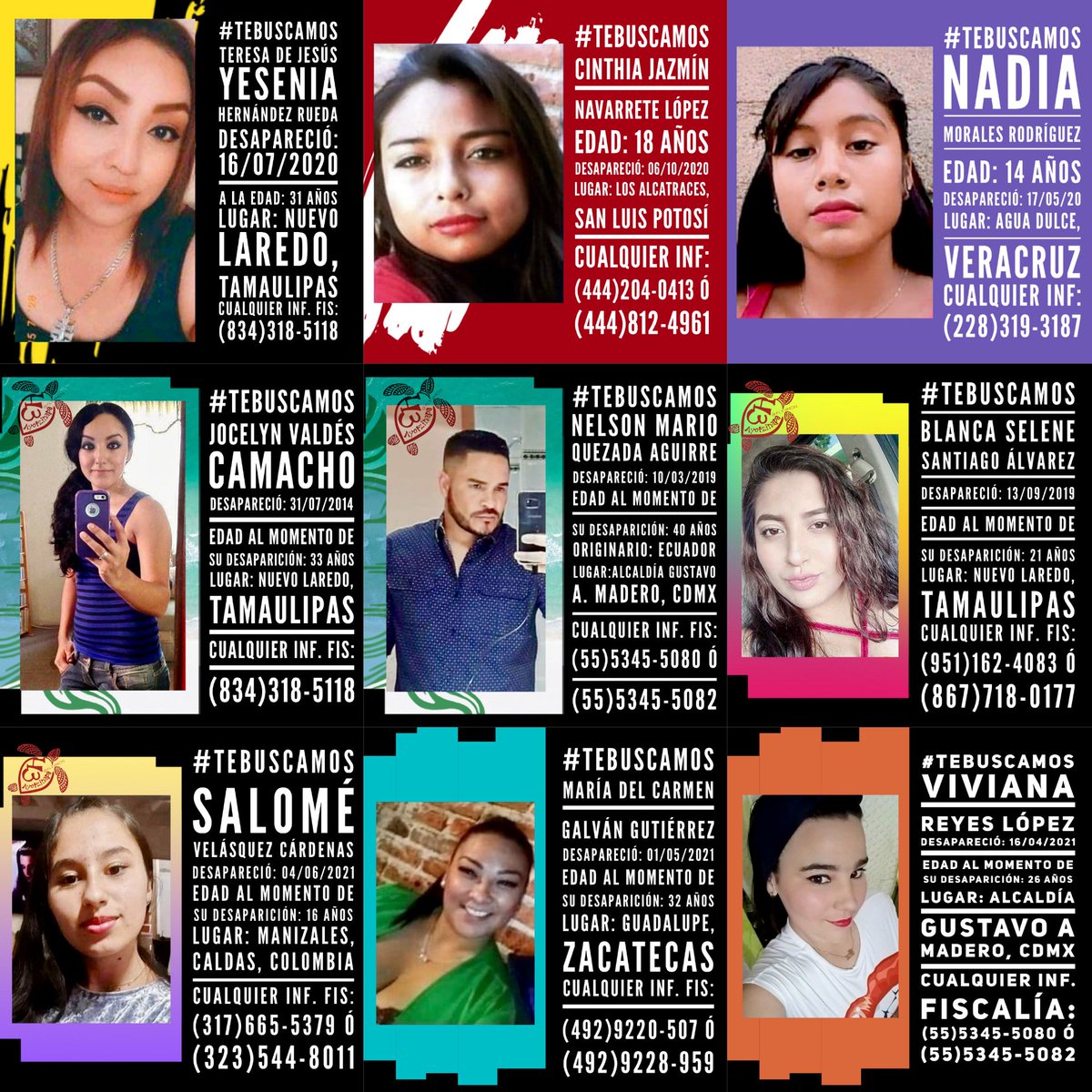 SeleneA50115504's tweet photo. #Presente en el #PaseDeListaDel1al43 con 
@epigmenioibarra 9 pm
 #NiPerdon NiOlvido
#HasQueSeHagaJusticia
@TeQueremosVivo1 
@madomaje150976 
@quiahitlehecatl 
@LaAlamedaQroo 
@AntonioMazzel16 
@Flavio6107ROCA 
@IRMAFERREYRA1 
@more70mart 
@saltinmoryur https://t.co/CUEepiXKdC
