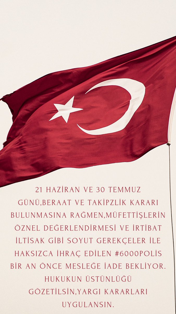 Beraat takipsizlik alanlar görevlerine iade bekliyor.

Ek MTV Fatih Tezcan Kadının Ersan Şen Aleyna Tilki #OrientKapatılsın Atatürk Havalimanı Wanda Berna Gaye Erkan Celal Şengör Önder Sav Rashica #enflasyon GS TV Oğlum Tete Hatice Olgun Şimşek Rahim #CudiYaniyorSesVer Ezan Salih