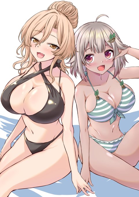 葉山舞鈴さんとニュイさんの水着絵
進捗 
中々時間が取れなくて、ちょっとずつ進めております 