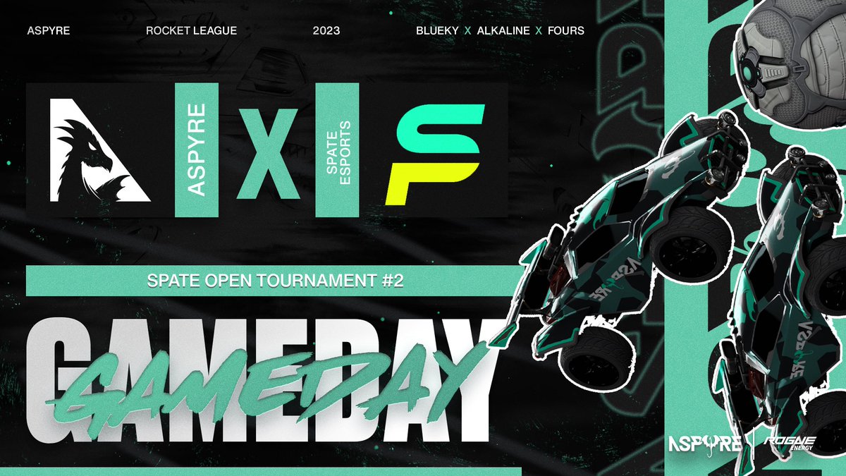 Aspyre_Ent's tweet photo. 🟢ROCKET LEAGUE EVENT DAY🟢

Aspyre RL is competing in today’s Rocket League Tournament hosted by @SpateEsports‼️

Starting Line-Up:
🐉@BluekyRL
🐉@Fours_RL
🐉@AlkalineRLl

🔴LIVE NOW🔴
📺: https://t.co/6adECODfyB

#A4G🐉 #RocketLeague🏎️ #esports🎮 https://t.co/tgKFFnJatW