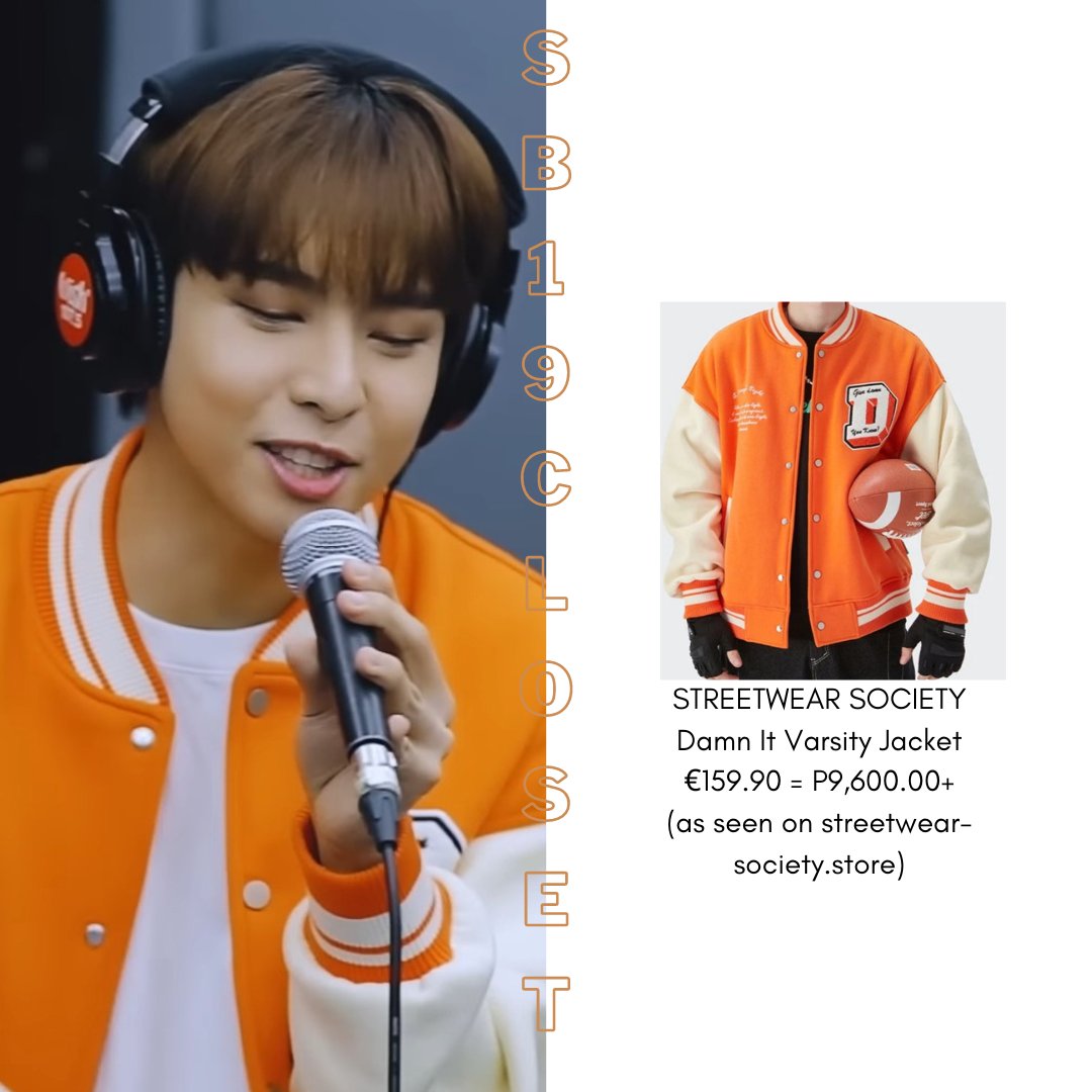 Mr. Justin de Dios @jahdedios of @officialsb19 wearing #StreetwearSociety Jacket in their @wish1075 #WYAT Live Performance as seen on Wish 107.5 Youtube Channel uploaded on 10.22.22.

#SB19Closet #SB19 #sb19_justin #JustinDeDios  #WishBus #ootd