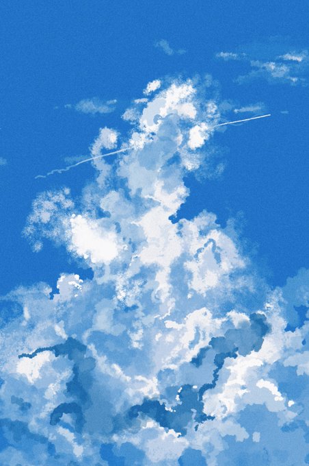 「contrail scenery」 illustration images(Latest)