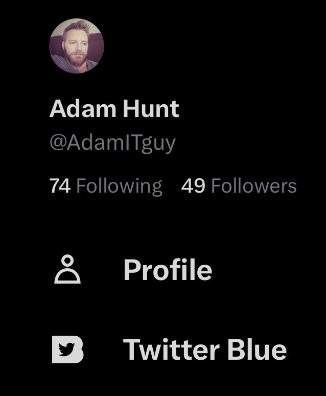 AdamITguy's tweet image. Why isn’t it X Blue?