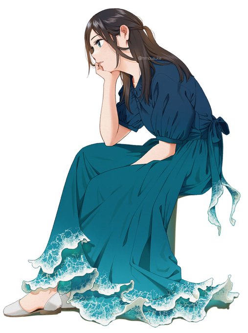 「女の子 ロングスカート」のTwitter画像/イラスト(人気順)