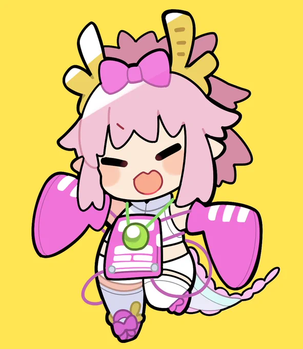 夏コミのFGO新刊表紙用にかいたデフォルメ、またアイコン用に置いておきます～～～。"借りてます"表記とかはなくて大丈夫です!自由にアイコン設定するときのズームとかつかってね(1/2)