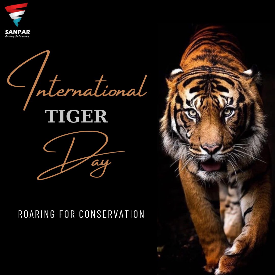 SANPARindia's tweet photo. Roaring in admiration for the guardians of the wild! 🐾 Happy International Tiger Day! 🌿 Let's honor these regal beasts by pledging our commitment to preserve their natural homes and ensure their survival for eternity. #InternationalTigerDay #RoarForConservation https://t.co/Il5x4OoNm2