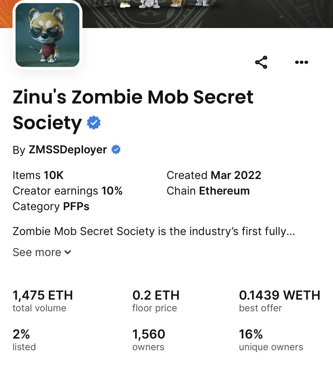 ZinuToken's tweet image. Amazing job, #ZombieMob!

Y’all have been working hard to get the #ZMSS #NFT floor up!

To celebrate everyone’s efforts, we will be giving away NFT #8658
opensea.io/assets/ethereu…

To qualify for the giveaway, please do the following:

🧟‍♂️ Like and Retweet this Post
🧟‍♂️ Follow…