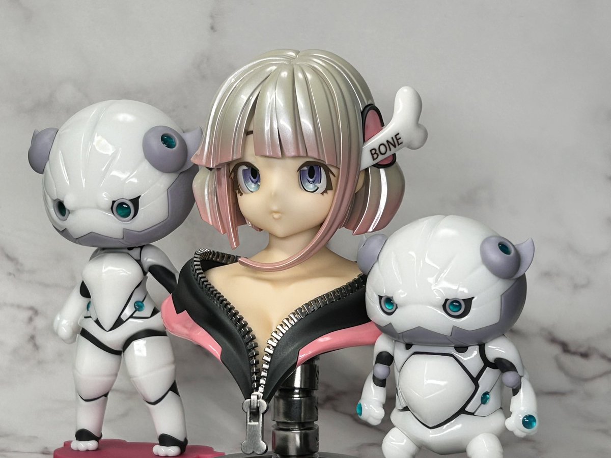 「フェイスオープン。#ワンフェス2023夏 」|榎木（えのき）ともひで 骸骨少女「富井アンナ」レジン版WEBショップで販売中のイラスト