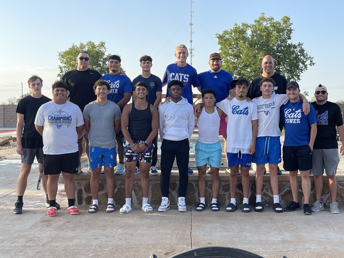 lvtwildcatsfb's tweet photo. Senior Swim Night! Always a special time with our senior group. We appreciate the Vuicich’s opening up their home for our Wildcats tonight

Team Motto: WE > me

This group gets it. So proud to have this group of servant leaders leading the way! HERE WE GO! 
#FINISHbetter #FE https://t.co/r8luNi5RHr