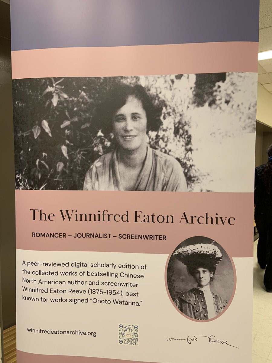 ksalisbury's tweet photo. Day 2 highlights from #OWCattle100 included a photo of Winnifred Eaton at Mark Twain’s 70th birthday, talks on her time as a screenwriter in Hollywood &amp; a screening of The Phantom of the Opera with Lon Chaney, a script she helped write. @WEatonArchive https://t.co/xk6o2RzQWa