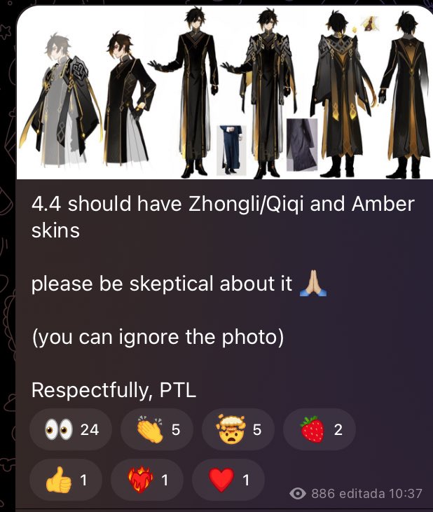fanderoyalty's tweet photo. @ItsAleKarl It’s LITERALLY under the same post:

“Please be skeptical. You can ignore the photo.”

You didn’t have to cut this out.

Also it’s Zhongli slash Qiqi. It’s either one of them. Not confirmed to be Zhongli. https://t.co/5Qi0K7Imsm