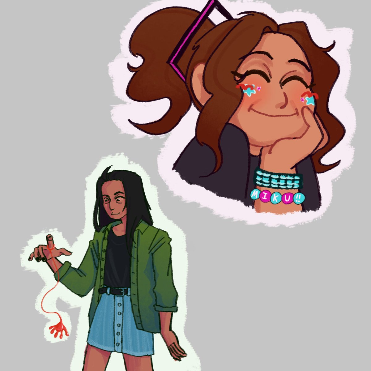 daniartsy's tweet photo. WIWIWIIWI💜
Fanartsitos de Ocs de @AelgLingo 
Xime y Katia  siendo unas preciosas https://t.co/mc0yxXvBDD