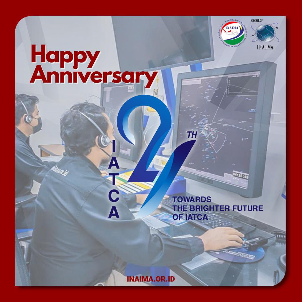 INAIMA_'s tweet photo. Selamat ulang tahun untuk IATCA ke-24 tahun. Semoga terus berjaya dan menjadi wadah yang menginspirasi bagi anggotanya.  towards the brighter future of IATCA.

#inaima #ifaima #iatca https://t.co/k8HW50jfh2