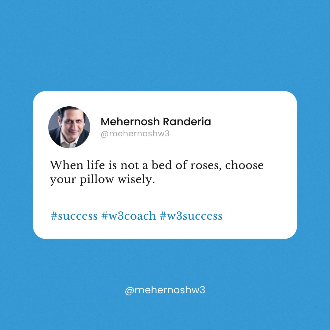 Are you wise enough to ignore the 'otherwise' in your life?

#wisdom #w3coach #3success #mehernoshranderia #nlpcoach #nlpcourses #nlpcoaching