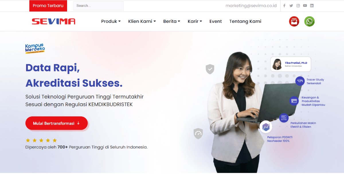 sevima_official's tweet photo. Mantan Dirjen Vokasi Luncurkan Politeknik Gistrav, Berkolaborasi dengan SEVIMA Platform untuk Digitalisasi Kampus https://t.co/tneSumRnb4 https://t.co/DLrup4epYE