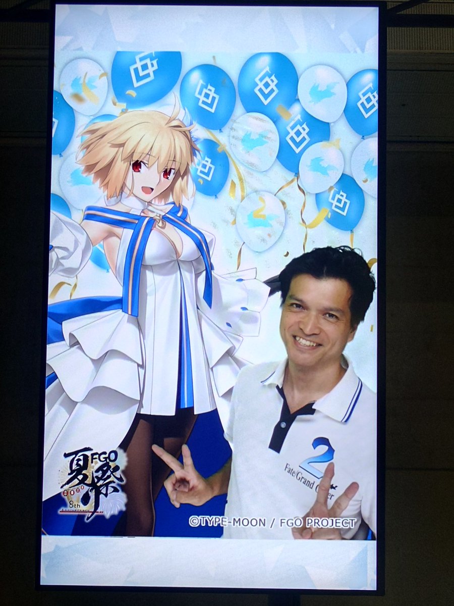 カノウさんアルクェイドで英霊フォトスタジオ撮影されてらっしゃる