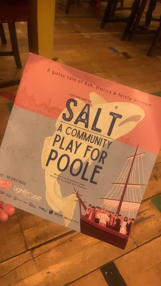 PowerHousePoole's tweet photo. Wow! @angelexit’s absolutely stunning SALT Play for the community @LighthousePoole. Shows Saturday &amp; Sunday. Go see Poole’s history depicted in a creative and immersive experience by BCP’s talented community! https://t.co/nO5SAaF5l7