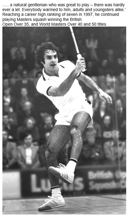 Ahmed Safwat would have been 76 years old today, but 20 years ago today he died aged aged 56, The Egyptian professional had not realised that he had an enlarged heart, and died of heart failure. Jonah Barrington summed him up so well, saying, ‘He was a lovely man,.. @MasrSquash