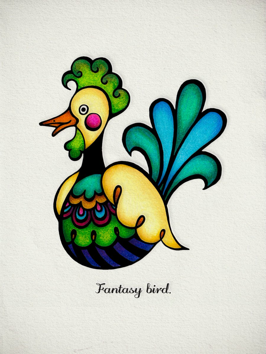 shop_gradation's tweet photo. にわとりでもアヒルでも、ガチョウでもないFantasy Bird.さん🦆🐓🦚

着色が完了したのでご紹介です🙌
もちろんこれも色鉛筆🤍

寒色多めで涼しげに仕上げましたが、何だかベジタブルな印象になりました🥦🥕🥬

まん丸ほっぺのピンクがお気に入りです◎

#グラデーション #色鉛筆 #FantasyBird https://t.co/rkPatIGTHS